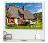 Landhäuser mit Charme (hochwertiger Premium Wandkalender 2026 DIN A2 quer), Kunstdruck in Hochglanz: Entdecken Sie die schönsten Seiten des Landlebens mit romantischen Häusern und Gärten.