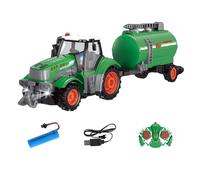 Landi Qh205 1/24 27mhz 4ch Voiture Rc Série Fermier Modèle De Transport En Bois Simulé Lumière Son Jouets Télécommandés Pour Garçons Camion-Benne Véhicule D'ingénierie Ensemble Cadeaux Pour Enfants-Gé