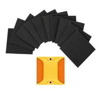 Landical Lot de 10 tampons adhésifs pour réflecteurs de route de 10,2 cm, installation facile, marqueurs réflecteurs pour allée, marqueurs pour réflecteur pour rue, trottoir et asphalte