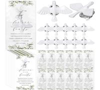 Landical Pin's commémoratifs en forme de colombe avec inscription « Forever in Our Hearts » - Idée souvenir pour les invités, la famille, l'église, le deuil, le jour du souvenir, pins: about 0.86 x