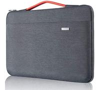 LANDICI Housse pour ordinateur portable 15" 15,6" avec poignée, protection à 360°, étanche, compatible avec MacBook Pro 16" 2021, HP Acer, Asus, Dell, Lenovo, Samsung, Chromebook, Gris