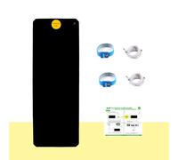 LandKissing® Tapis Portable de Mise à la Terre (1 lot) pour Une énergie terrestre Saine avec 2 Bracelets de Mise à la Terre et 2 Cordons Droits