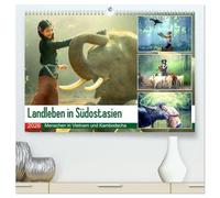 Landleben in Südostasien. Menschen in Vietnam und Kambodscha (hochwertiger Premium Wandkalender 2026 DIN A2 quer), Kunstdruck in Hochglanz: Das ... Leben auf dem Land in stimmungsvollen Bildern