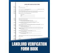 Landlord Verification Form Book: 50 Essential Forms for Tenant Screening and Rental History Checks | 8.5 x 11 inches.