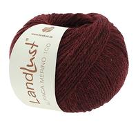 LandLust Alpaga Merino 100 315 Pelote de laine mérinos Bordeaux