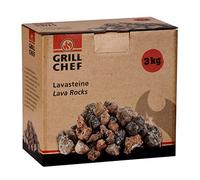 Landmann 0273 Carton de 3 kg de Roches Volcaniques - Noir