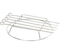 LANDMANN Brochettes avec Embout de Broche I Convient pour Les barbecues à gaz et au Charbon de Bois I Pivotant à 360° I 36,5 cm x 30,5 cm, 6 cm