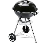 LANDMANN Petit barbecue sphérique à charbon de bois | Surface de cuisson env. Ø 41 cm | Hauteur du barbecue : env. 62 cm | Grille chromée avec poignées | 3 pieds de trépied
