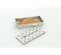 LANDMANN Selection Boîte à fumage | Pour fumer avec des copeaux de bois, des pellets de bois, de la farine à fumer | Affine les grillades avec une note fumée, Capacité 700 ml [Acier inoxydable]