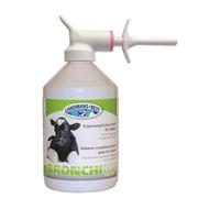 Landmans Best BRONCHITOP Liquid 500 ml, contre la toux du veau livré avec tête de pulvérisation