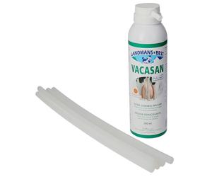 Landmans Best Mousse de soin VACASAN 200 ml avec 5 canules, en cas d'ulcère de la mamelle