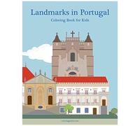 Landmarks In Portugal Coloring Book For Kids