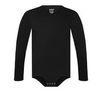 Landofgenie Adulto Pijamas de una Pieza Algodón Onesie Mono Basic Round Neck de Manga Larga Para Hombre Noir XL