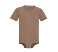 Landofgenie Body à manches courtes pour homme - Combinaison pyjama une pièce - Combinaison basique à l'entrejambe, marron, M