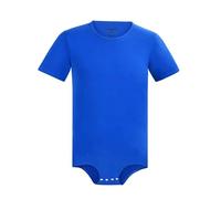Landofgenie Collants Manches Courtes Hommes Presse Botton Crotch Chemise Pyjama Collants Leotard Top Body Bleu l