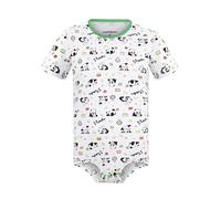 Landofgenie Leotard Manches Courtes Presse Crotch t-Shirt Combinaison Homme col Rond Combinaison Pyjama Panda Imprimé XL