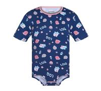 Landofgenie Pyjama Une Pièce pour Homme Onesie Romper Pyjama à Manches Courtes Leotard Top 2XL