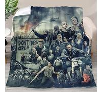 Landosps Best The Apocalyptic Walking Horror Drama Dead Couverture en flanelle peluche pour Halloween et jeté pour toutes les saisons, couverture de sauna, climatisation 130 x 150 cm