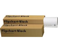 LANDR Bloc flip chart, 20 BLatt, quadrillé, 680 x 990 mm