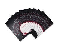 Landre 100050046 Lot de 10 cahiers de 16 pages perforées Format A4 à carreaux Linéature 38 Papier fin sans bois 80 g/m² 3 motifs