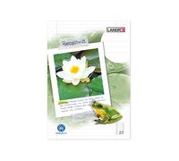 Landré 100050217 Cahier de recyclage A4, linéature 27, ligné avec double marge, 1 pièce