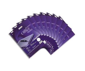 Landre 100050245 Lot de 10 blocs Collegeblock Office de 80 feuilles à arracher A4 blanc avec marges 70 g/m² Modèle : Office - Bloc-notes - Format A4 - 80 feuilles de papier à grain détachables et avec marge 0