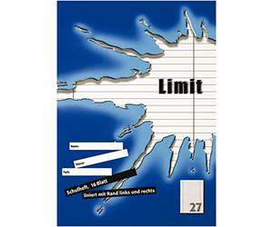 LANDRÉ 100050512 Limit Cahier, DIN A4, ligné