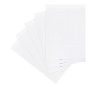 Landre Bloc de Conférence Papier, Quadrillé, 20 Feuilles Par Bloc, Paquet De 5
