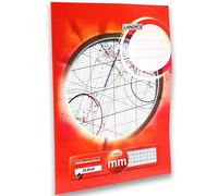 LANDRE bloc à papier millimétré DIN A3, 20 feuilles, 80 g/m2