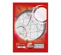 LANDRE bloc à papier millimétré DIN A4, 25 feuilles, 80 g/m2