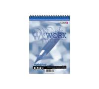 Landré – Bloc sténo WORK A5, 40 feuilles, lignes moyennes, 60 g/m², sans bois