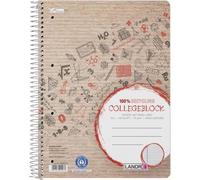 LANDRÉ® Collegeblock Recycling quadrillé DIN A4 marge gauche