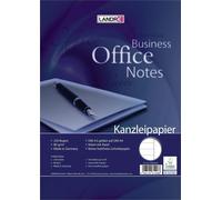 LANDRÉ Papier ministre 100050618, DIN A3 vers A4 plié, ligné, 80 g/m², 250 feuilles par lot Papier de bureau "Office", DIN A3 plié au format A4, papier ligné avec marge