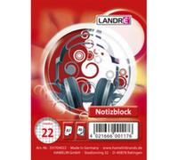 LANDRÉ - Bloc-notes à spirale, A7, 40 feuilles,quadrillé 70g/m2, sans bois (355704022/331704022) G