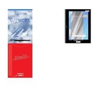 LANDRE - Lot de 10 - bloc de correspondance "WORK" format A5, 50 feuilles, uni