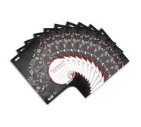 Landré Lot de 10 cahiers A4 quadrillés avec marge blanche 80 feuilles perforées