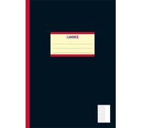 Landre Lot de 25 cahiers scolaires A4 lignés avec bord de 9 cm