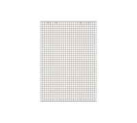 Landré - lot de 5 - bloc paperboard, 20 feuilles, à carreaux / en blanc, 68x99 cm