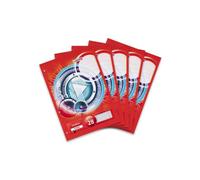 Landre Lot de 5 cahiers d'écolier quadrillés 50 feuilles A4 Rouge