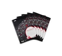 Landre Lot de 5 cahiers quadrillés avec marge 80 feuilles Format A4