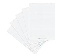 Landré Lot de 5 feuilles de papier recyclé pour tableau de conférence 20 feuilles par bloc