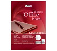 LANDRÉ Papier ministre Cahier 28, à carreaux avec marge à gauche et à droite"Office", 80 g/m² Papier