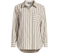 Lands' End Lands' End Blue Linen Blend Shirt Blue EU 34 (UK 6)