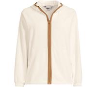 Lands' End Lands' End Cream Water Resistant Full Zip Lightweight Fleece Jacket