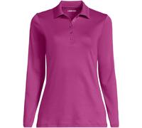 Lands' End Polo Lands' End Supima à manches longues Rose Petit
