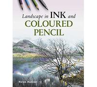 Landscape in Ink and Coloured Pencil