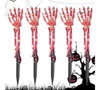 Landscape Lighting, Hand Stake Lights, 8,89 x 13,78 Inches Halloween Skeleton Waterproof Lamp, Outdoor Decoration for Garden, Lawn, Driveway, Walkway, Yard and Party