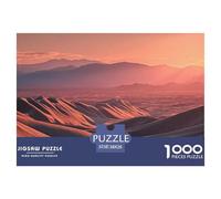 Landscape of Rolling Hills 1000 Pcs Carton Premium Lot de Puzzles Desert Landscape at Golden Hour Stimulant Et Éducatif Défi Unique Puzzles pour Adultes Et Enfants 38x26cm/1000pcs