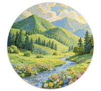 Landscape Puzzle 1000 Pieces Cadeau Unique Dot Painted Color Painting Jeu Éducatif Défi Jouet À De Qualité Supérieure Peinture Art pour Adultes Et Enfants 1000pcs (67.5x67.5cm)