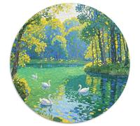 Landscape Puzzle 1000 Pièces Cadeau Unique Dot Painted Color Painting Jeu Éducatif Défi Jouet À De Qualité Supérieure Peinture Art pour Adultes Et Enfants À Partir De 12 Ans 1000pcs (67.5x67.5cm)